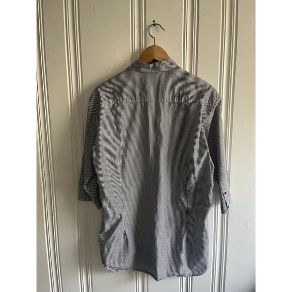 Caulfield Preparatory striped long 3/4 sleeve chore coat size 3 - Picture 2 of 8